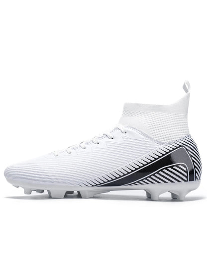 Scarpe da calcio Professional Grass AG FG con tomaia integrata in tessuto PU e suola resistente in TPU, antiscivolo e resistente all’usura, calzature per ragazzi
