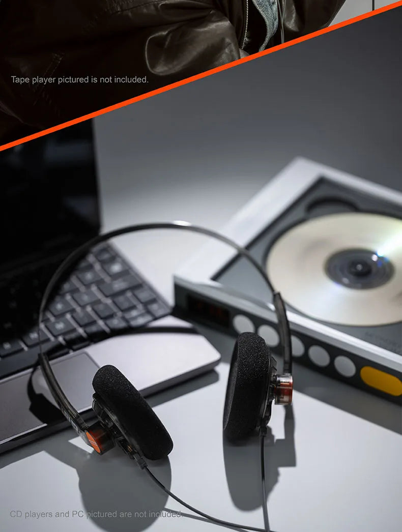 MOONDROP OLD FASHIONED On-Ear Headphones 40mm Dynamic Driver Wired Headphones with 3.5mm Plug, HiFi Audio Headset with Volume Control
