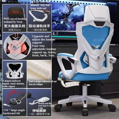 MDNG Ergonomic Office Chair Mesh Swivel Gaming Chair with Comfortable Reclining Design, Executive Desk Chair for Home Office & Study