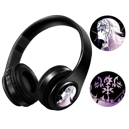 Miku Nakano Sanjiu Bluetooth 5.0 Over-Ear Anime Headphones – Wireless Stereo Gaming Headset with Deep Bass, Microphone & TF Card Support