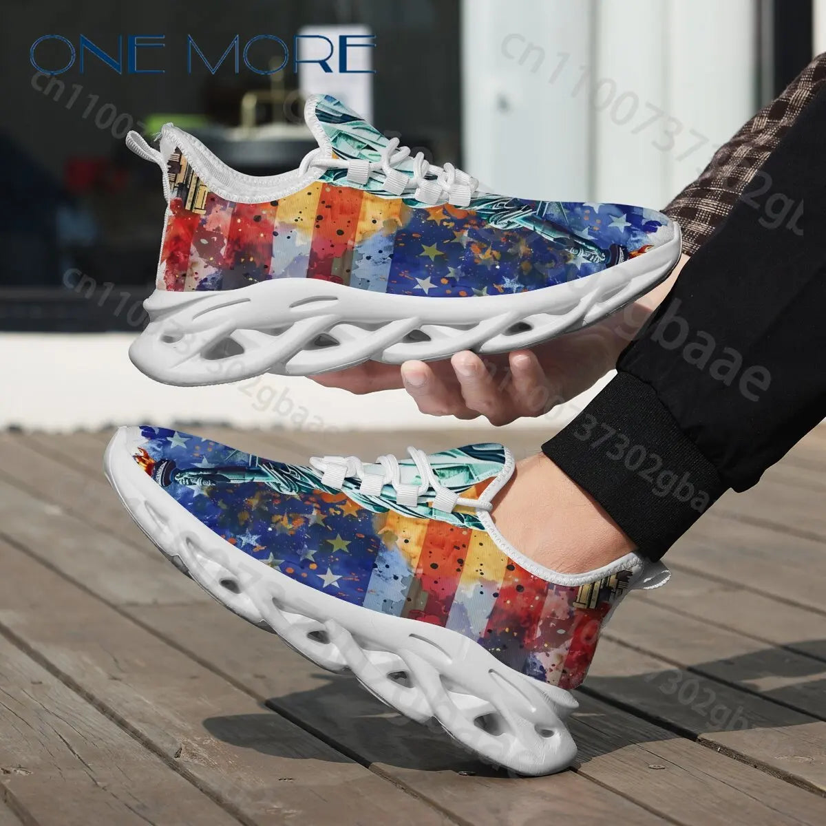Amerikanische 250er-Serie zum Unabhängigkeitstag – Freizeit-Schuhe für Jungen und Mädchen – Personalisiert – Exklusives Design mit amerikanischer Flagge – Coole Sportschuhe für Kinder – Auf Lager