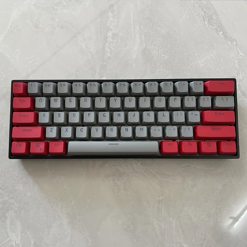 106 Keys Grey Red Keycaps PBT Specials Keycap Backlit Two-Color Key Caps For MX Switch 61/87104 Mechanical Keyboard