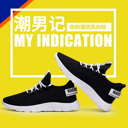 Leichte Herren-Sneaker, lässige Mesh-Sportschuhe für den Sommer, Outdoor-Schuhe für Herren mit weicher Sohle, atmungsaktiv, komfortabel und modisch, trendige Laufschuhe