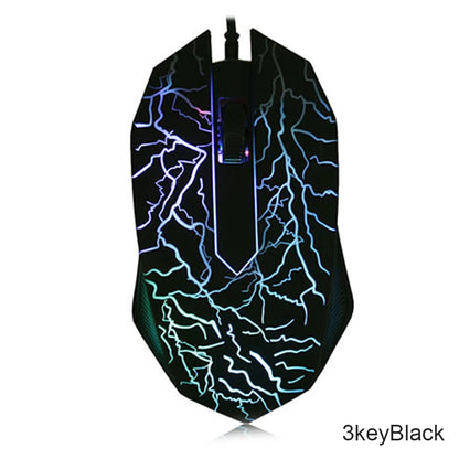 2400 DPI USB žičani gaming miš s LED pozadinskim osvjetljenjem, profesionalni ergonomski gamerski miš za PC, prijenosno računalo i MacBook