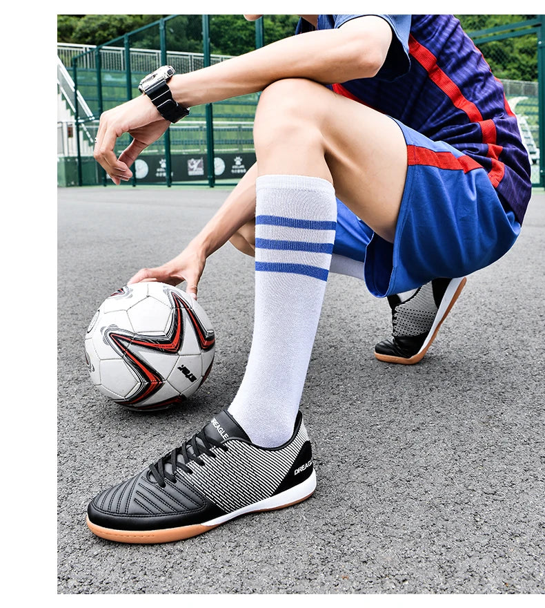 Scarpe da calcio indoor da uomo, scarpe da futsal professionali, scarpe da calcio da uomo antiscivolo, scarpe da calcio originali per campi in dura, Chuteira Society Futebol