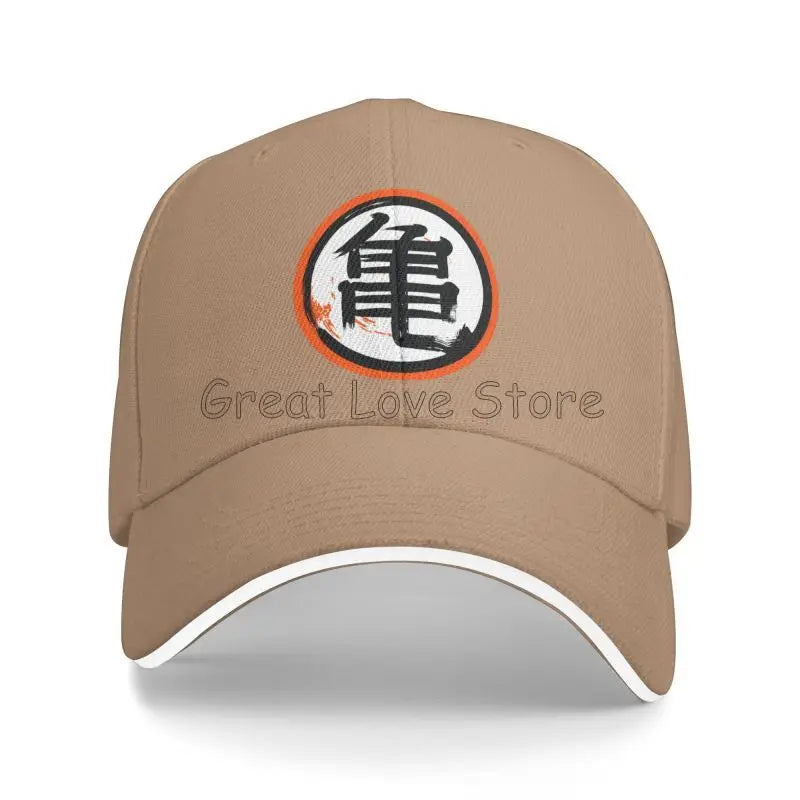 DBZ Kanji Print Cappellino da baseball da uomo Cappello da sole regolabile Cappellino da camionista di lusso Cappellino a sandwich da donna Cappellini casual con chiusura a scatto Cappellini a secchiello Cappellini da golf