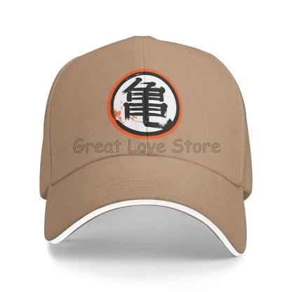 DBZ Kanji Print Cappellino da baseball da uomo Cappello da sole regolabile Cappellino da camionista di lusso Cappellino a sandwich da donna Cappellini casual con chiusura a scatto Cappellini a secchiello Cappellini da golf