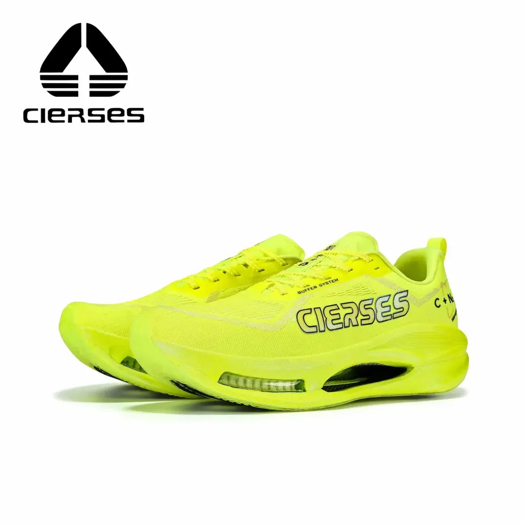 CIERSES New Carbon Fiber Marathon Racing Training Shoes Breathable And Shock-Absorbing Air Cushion Men's Casual Sports Shoes
