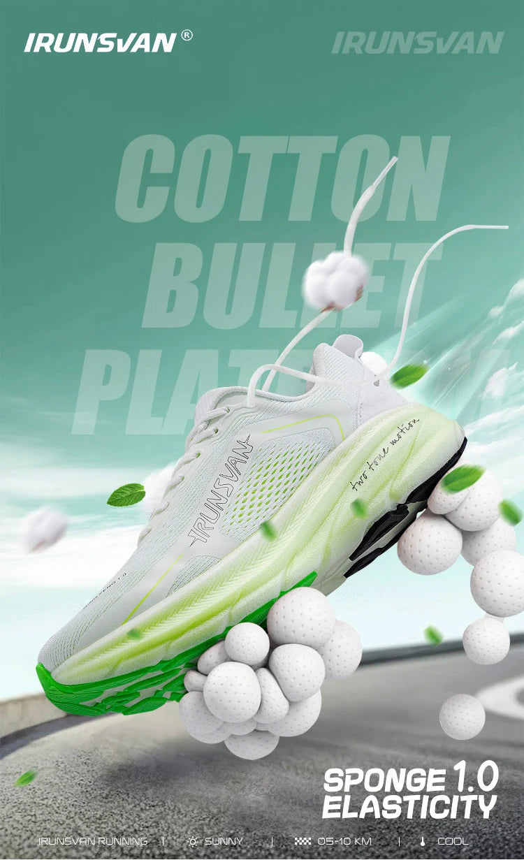 IRUNSVAN Nuove scarpe da maratona con soletta in carbonio: leggere, ammortizzanti e adatte come scarpe sportive da uomo