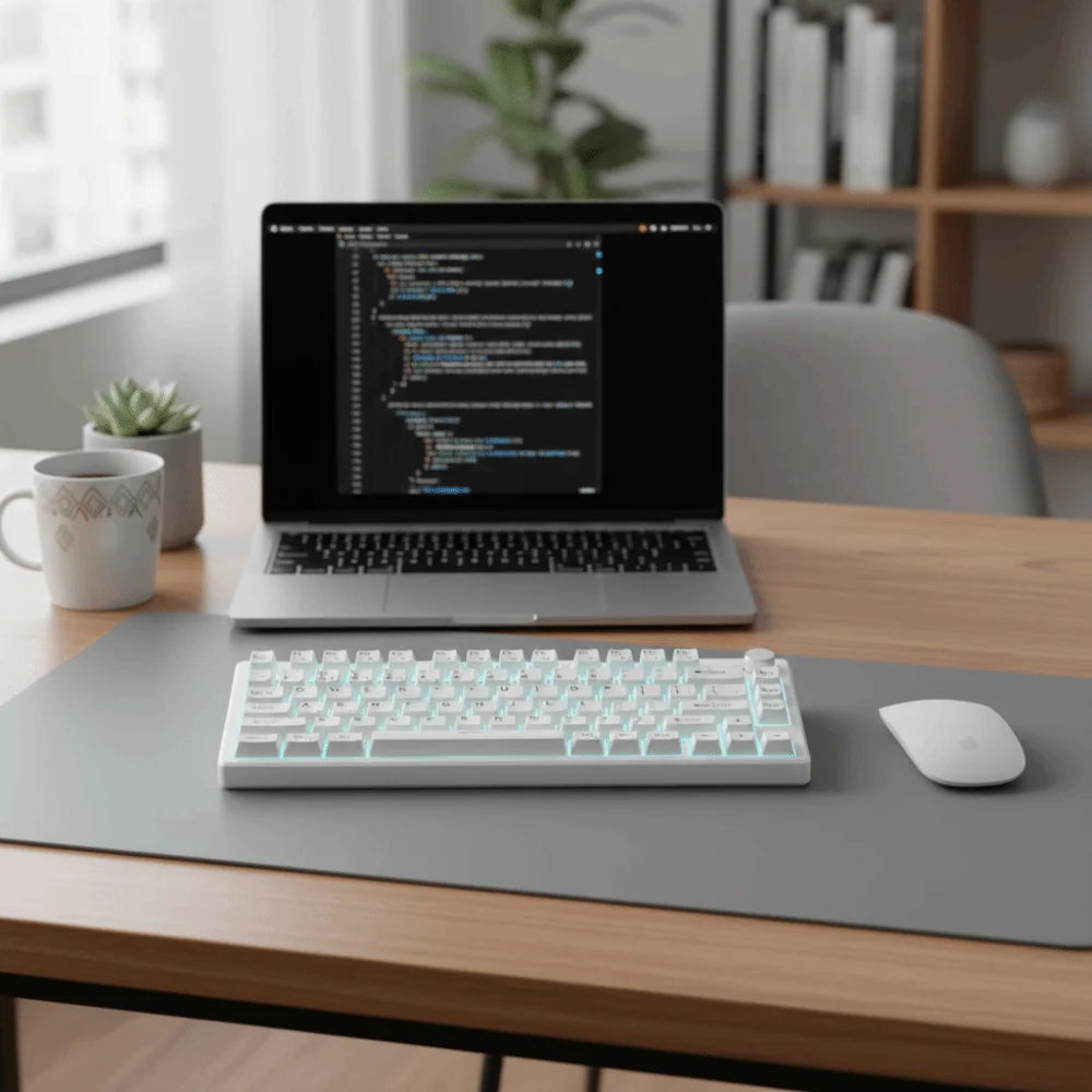 Wired Connection Gaming Mechanical Keyboard Compact Layout 75 Layout Mechanical Feel Keyboard Ultra-Quiet
