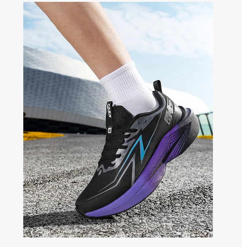 Scarpe da corsa da uomo Marathon, scarpe sportive specializzate, traspiranti, leggere, da donna, antiscivolo, con soletta in carbonio, comode sneakers
