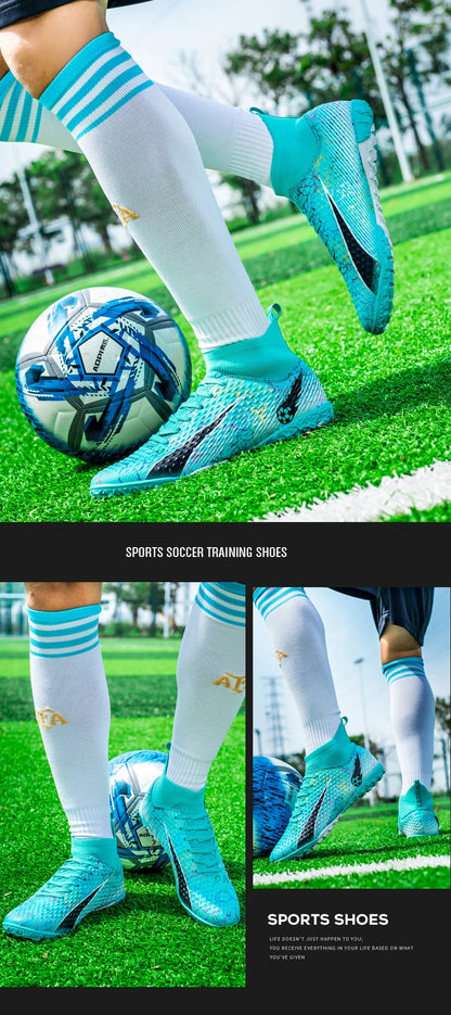 Męskie buty piłkarskie, dziecięce buty piłkarskie, damskie profesjonalne buty piłkarskie, antypoślizgowe buty TF/FG, sportowe buty piłkarskie do użytku na świeżym powietrzu