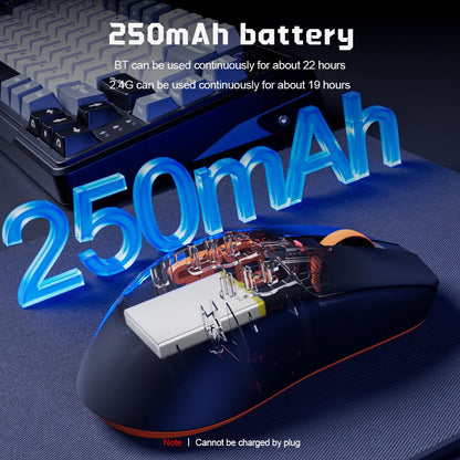 RK Royal Kludge M30 Bluetooth Wireless Mouse PAW3311 41g Lightweight 12000dpi Tri-Mode Gamer Computer Mouse Ergonomic Software