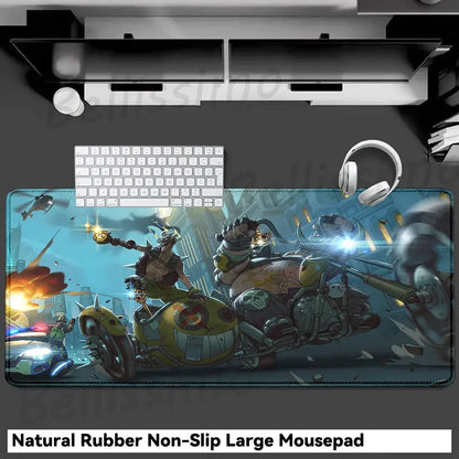Gaming Accessories O-Overwatch D-D.va Mouse Pad Large Keyboard Mousepad Pc Cabinet Deskmat Xxl Extended Mats Gamer Mausepad