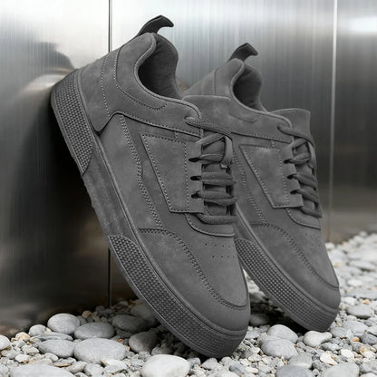 Leder-Freizeitsneaker für Herren – stilvolle Low-Top-Schnürschuhe für den Alltag und die Street-Fashion