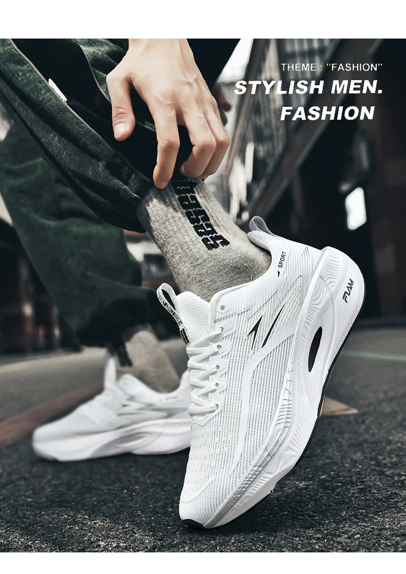 Running Shoes Carbon Board Speciality Marathon Men Sports Breathable Lightweight Women's Comfortable Athletic Nonskid Sneakers