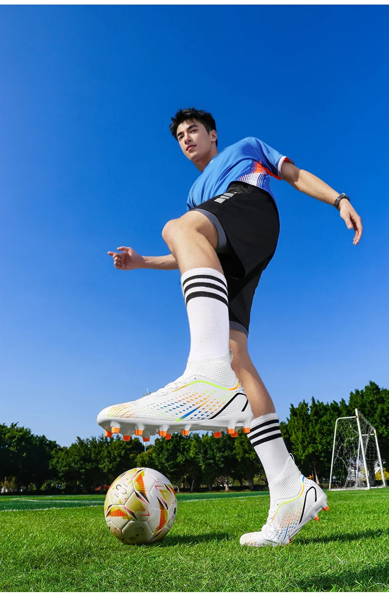 Men's Football Boots Professional Turf Futsal Match Grass Unisex Outdoor Training Soccer Shoes Soccer Cleats Non-slip Breathable