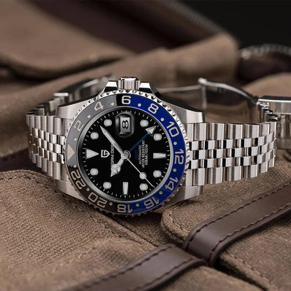 PAGANI DESIGN 40MM GMT Watches for Men Luxury Sapphire AR Mechanical Watch Ceramic Bezel Automatic 100M Waterproof Gift watch