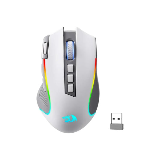 Redragon M612 PRO RGB Wireless Gaming Mouse, Tri-Mode Bluetooth 2.4G & Wired, 8000 DPI Optical Gaming Mouse, 9 Programmable Buttons, 7 RGB Backlit Modes
