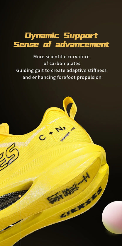 CIERSES New Carbon Fiber Marathon Racing Training Shoes Breathable And Shock-Absorbing Air Cushion Men's Casual Sports Shoes
