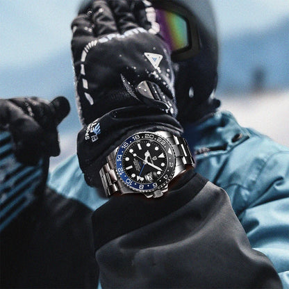 PAGANI DESIGN 40MM GMT Watches for Men Luxury Sapphire AR Mechanical Watch Ceramic Bezel Automatic 100M Waterproof Gift watch