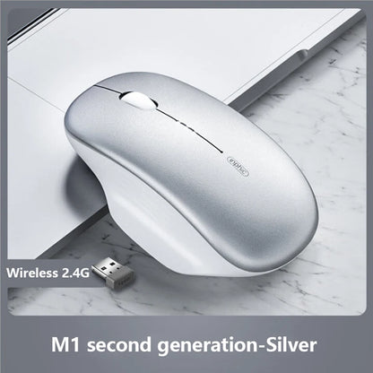 Inphic M1 2.4G Wireless Mouse Type-C Rechargeable Silent Ergonomic Mouse with Battery Level Display, Adjustable DPI Wireless Office Mouse for Laptop & PC