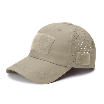Cappellino da baseball casual sportivo traspirante con motivo mimetico da uomo, cappello da sole per appassionati di stile militare, cappello tattico, cappello da addestramento militare, cappello a secchiello