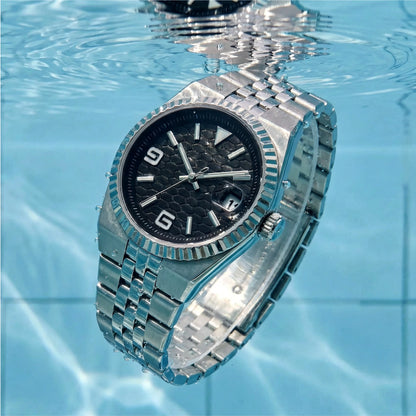 Custom Pilot Watch NH35 Automatic Mechanical Men Watch Sapphire Crystal Luminous 100M Water Resistant Cushion Case Dive Watch
