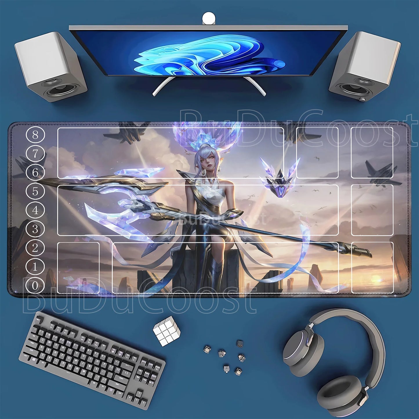 HD Printing playmat League of Mouse Pad Legends Riftbound Series TCG LOL Card 600x350mm office Stitched Edge Board Game Desk Mat