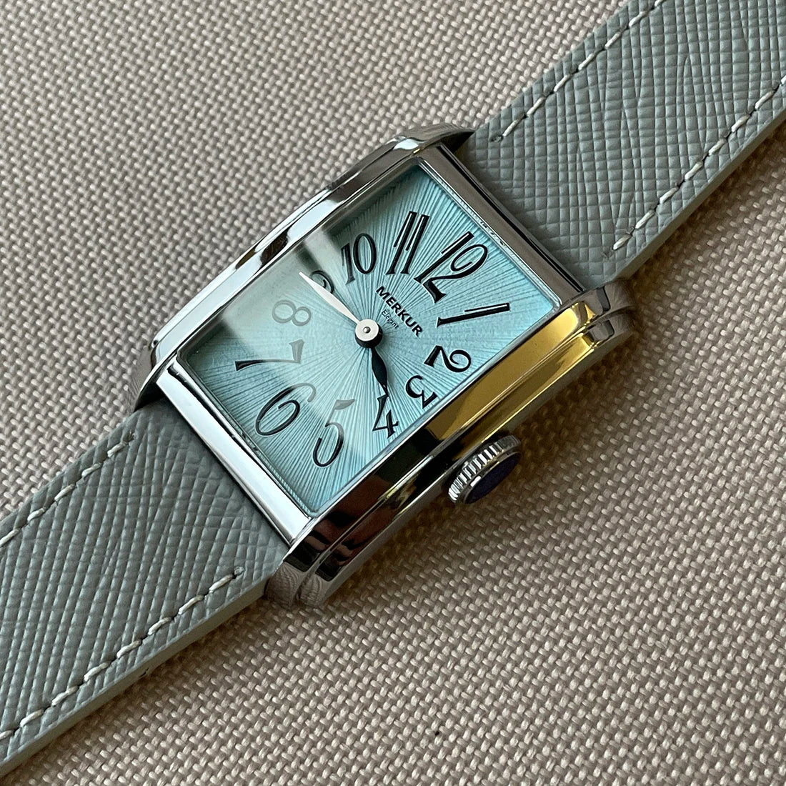 New MERKUR NH05 Rectangle Retro Casual Watch for Men Business Series Automatic Chorded Watch Relogio Sapphire White Watch