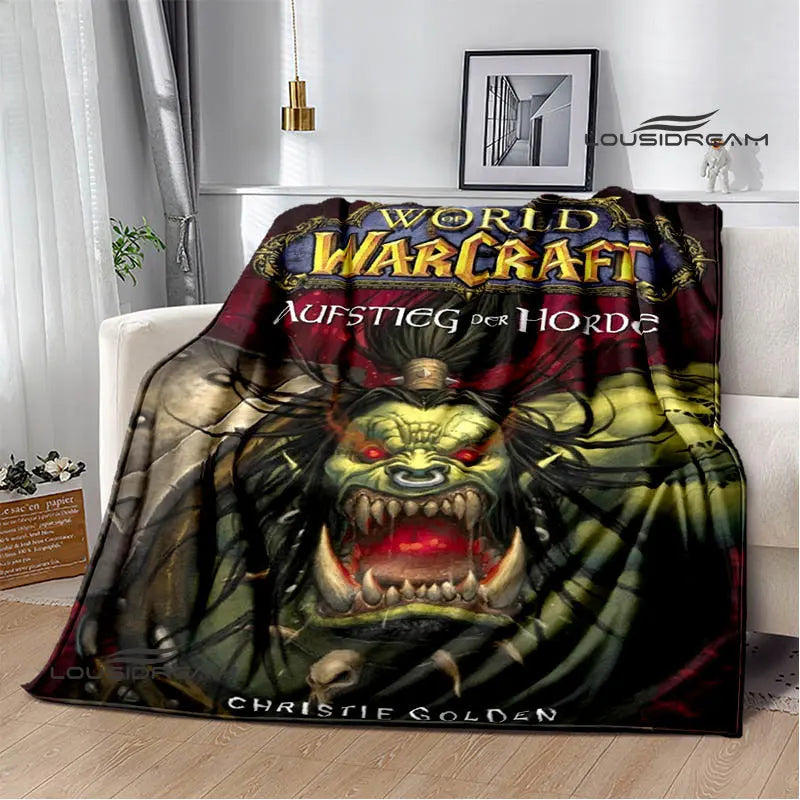 Game World of Warcraft Printed Blanket Picnic blanket Warm Flannel blankets Home bed linings blankets for beds Birthday Gift