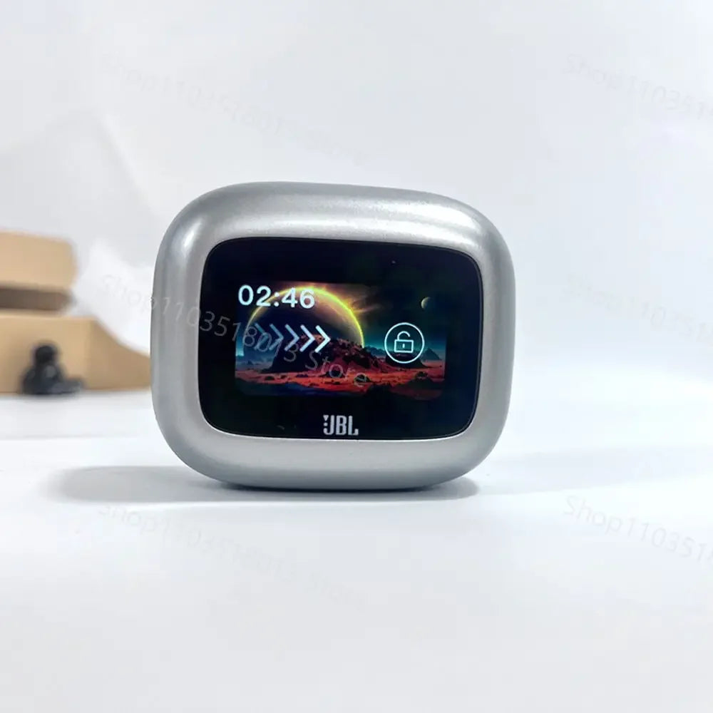 JBL Live Beam 3 True Wireless Bluetooth Earbuds with Smart Display Case, Active Noise Cancelling Headphones, HiFi Stereo Sound
