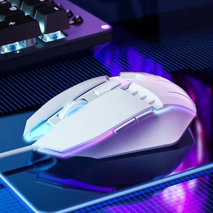 HP M1 Wired Gaming Mouse White Light Emitting Esports Mouse USB Gaming Office Desktop Laptop