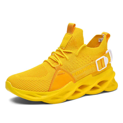 Modische lila Freizeit-Sneaker für Damen und Herren, Blade-Laufschuhe, große Größe 48, leichte, atmungsaktive Sportschuhe für Herren, Mesh-Sneaker