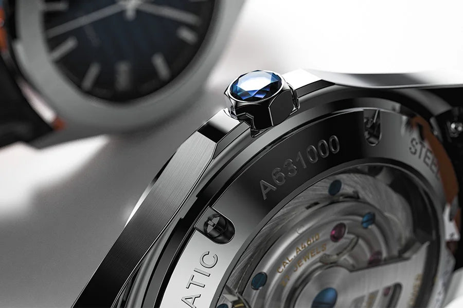 AGELOCER Original Baikal Watch Men's Big Calendar Business Formal Automatic Mechanical Watch Birthday Gift for Men
