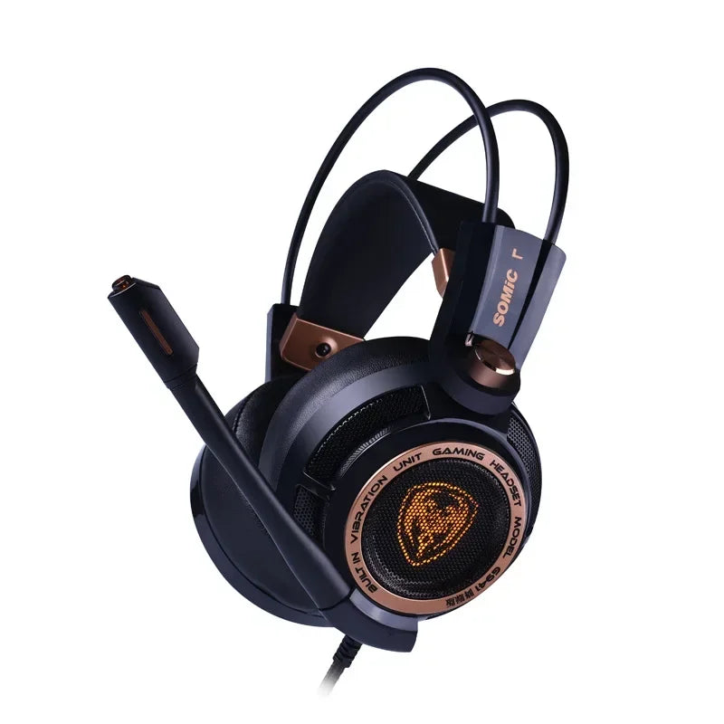 Somic G941 Wired Headphones Gamer Headphone Denoise Gaming Headphone Custom With MicroPhone HeadSets 7.1 Stereo Sound HeadSet