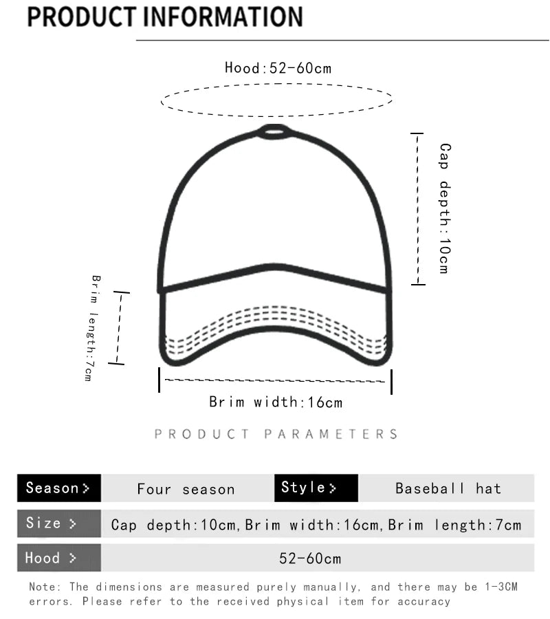 New Unisex American Vintage Letter Personal Baseball Hats Breathable Broken Style Sunshade Peaked Caps Versatile Fashion Street