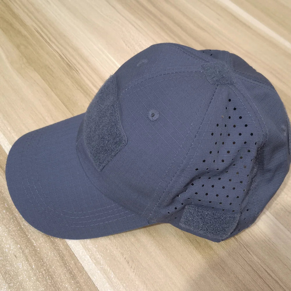Cappellino da baseball casual sportivo traspirante con motivo mimetico da uomo, cappello da sole per appassionati di stile militare, cappello tattico, cappello da addestramento militare, cappello a secchiello