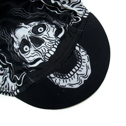 Cappellino da ciclismo con teschio per uomo e donna, cappellino sportivo da esterno, estivo, traspirante, da indossare sotto il casco da ciclismo