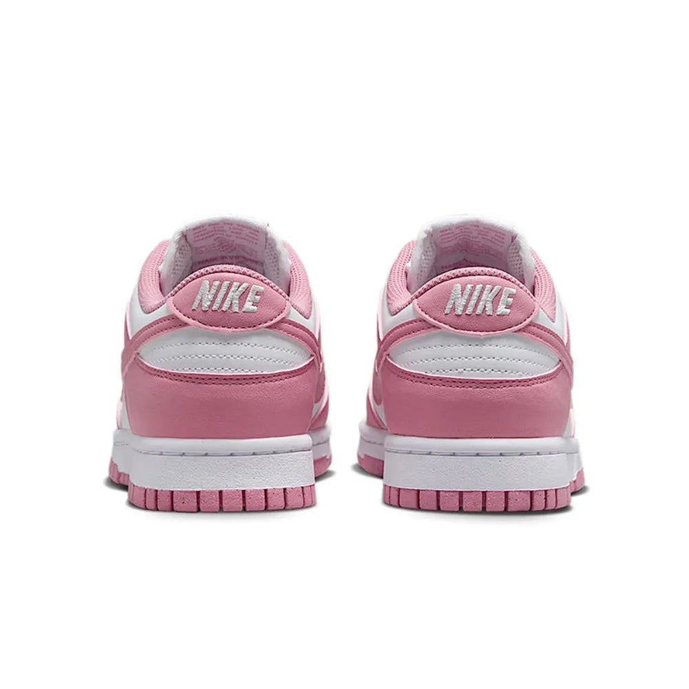 Nike Dunk Low w kolorze różowo-białym – niskie, retro, codzienne trampki, wytrzymałe buty do skateboardingu dla kobiet DD1873-112