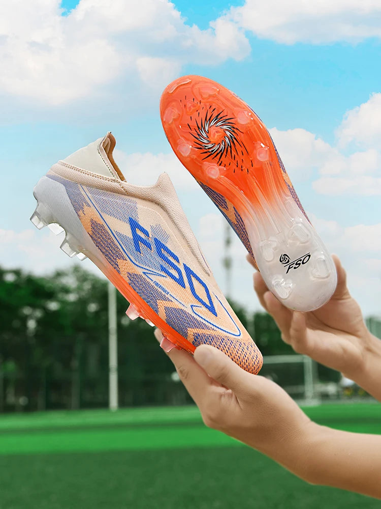 Botas de fútbol para hombre New Society para césped, tenis deportivos para adulto, transpirables y ultraligeras, zapatillas de fútbol para exteriores