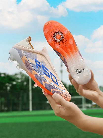 Botas de fútbol para hombre New Society para césped, tenis deportivos para adulto, transpirables y ultraligeras, zapatillas de fútbol para exteriores