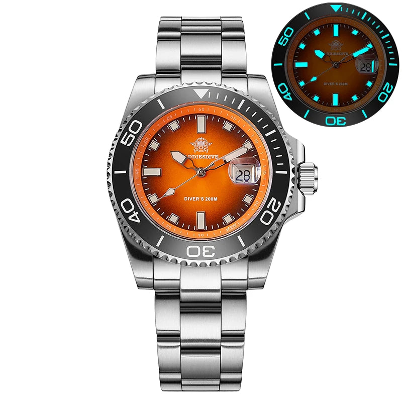 ADDIESDIVE AD2089 NEW Sports Watches Men's 41mm Quartz Watch Colorful Rotatable Bezel BWG9 Luminous 200m Waterproof Diving Watch