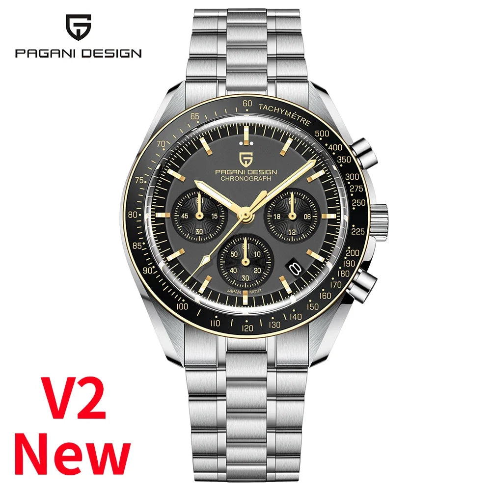 2026 New PAGANI DESIGN AK Project Mars Men's Watches Luxury Quartz Watch Men AR Sapphire Speed Sport Chronograph Automatic Date