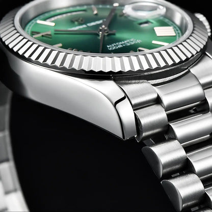 PAGANI DESIGN Men's Watches Green Luxury Automatic Watch For Men ST16 Mechanical Wristwatch Men For 2025 New Stainless Steel
