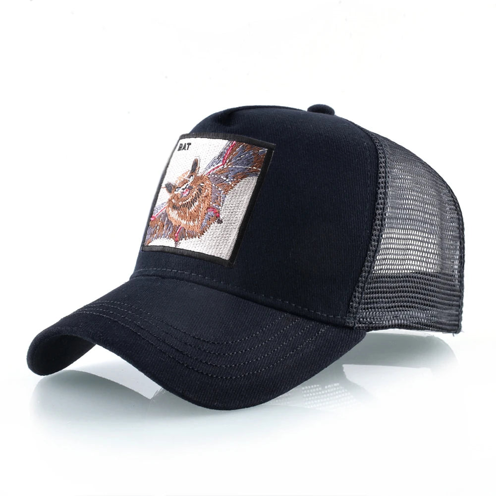 Streetwear Trucker Caps With Scorpion Patch Men's Snapback Hip Hop Baseball Cap For Women Four Seasons Fashion Casquette Hats
