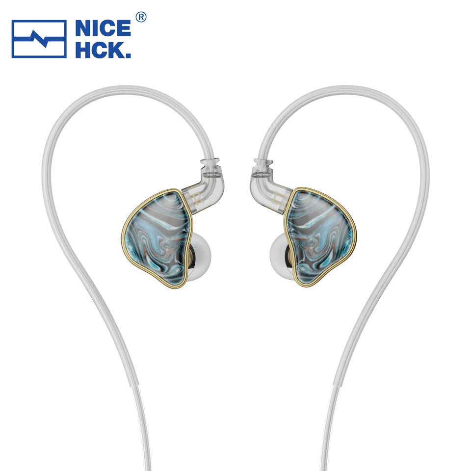 NICEHCK NX7MK4 HiFi Earphones 7 Driver Hybrid Audiophile IEM with Stabilized Wood Faceplate, Replaceable Tuning Filters, Wired Earbuds