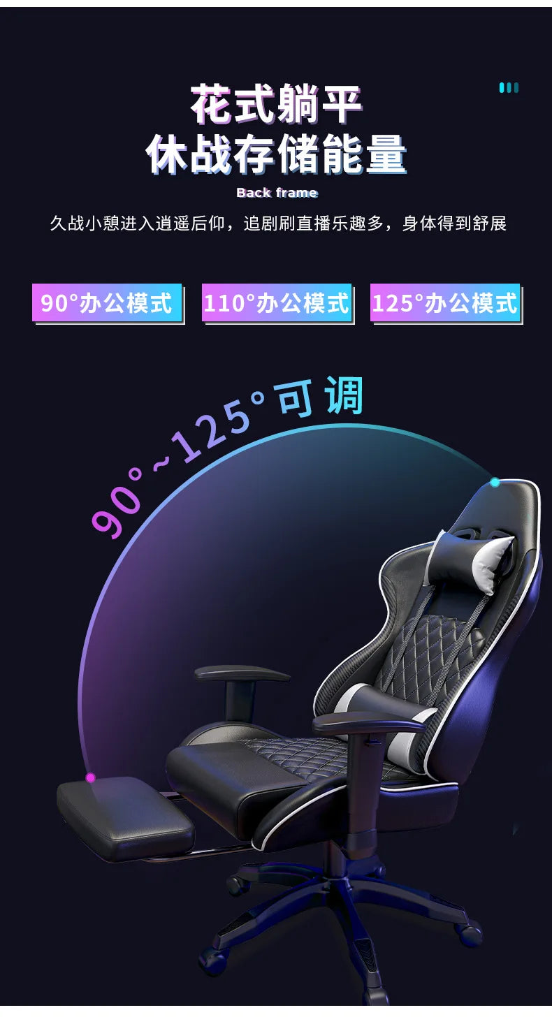 Ergonomic Swivel Gaming Chair Comfortable Office Computer Chair with Armrests, Modern Executive Desk Chair for Home, Work & Gaming