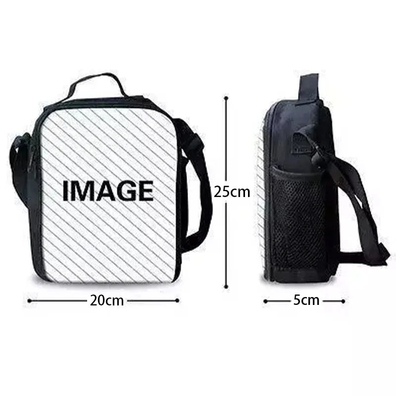 Popular Game FortniteS Child Insulated Large Capacity Bag for Boy and Girl Student Outdoor Resuable Thermal Cooler Lunch Box