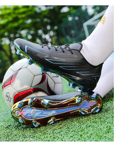Chaussures de football pour hommes, baskets confortables, chaussures de football de haute qualité avec crampons longs pour garçons - Conception durable et résistante à l'usure